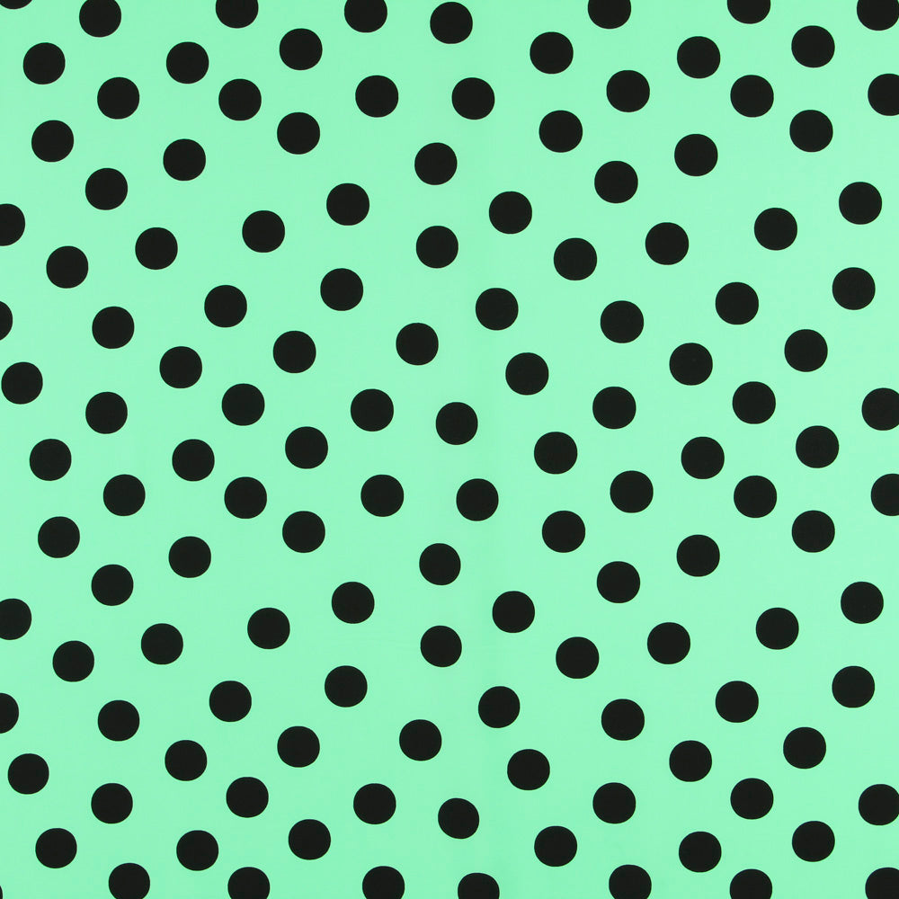 Crepe Brown Dots 35mm Green - Ribes y Casals