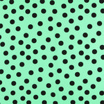 Crepe Brown Dots 35mm Green - Ribes y Casals