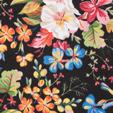 Black Tropical Cretan Print Canvas - Ribes y Casals