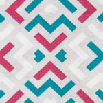 Gray Zigzag Print Canvas - Ribes y Casals