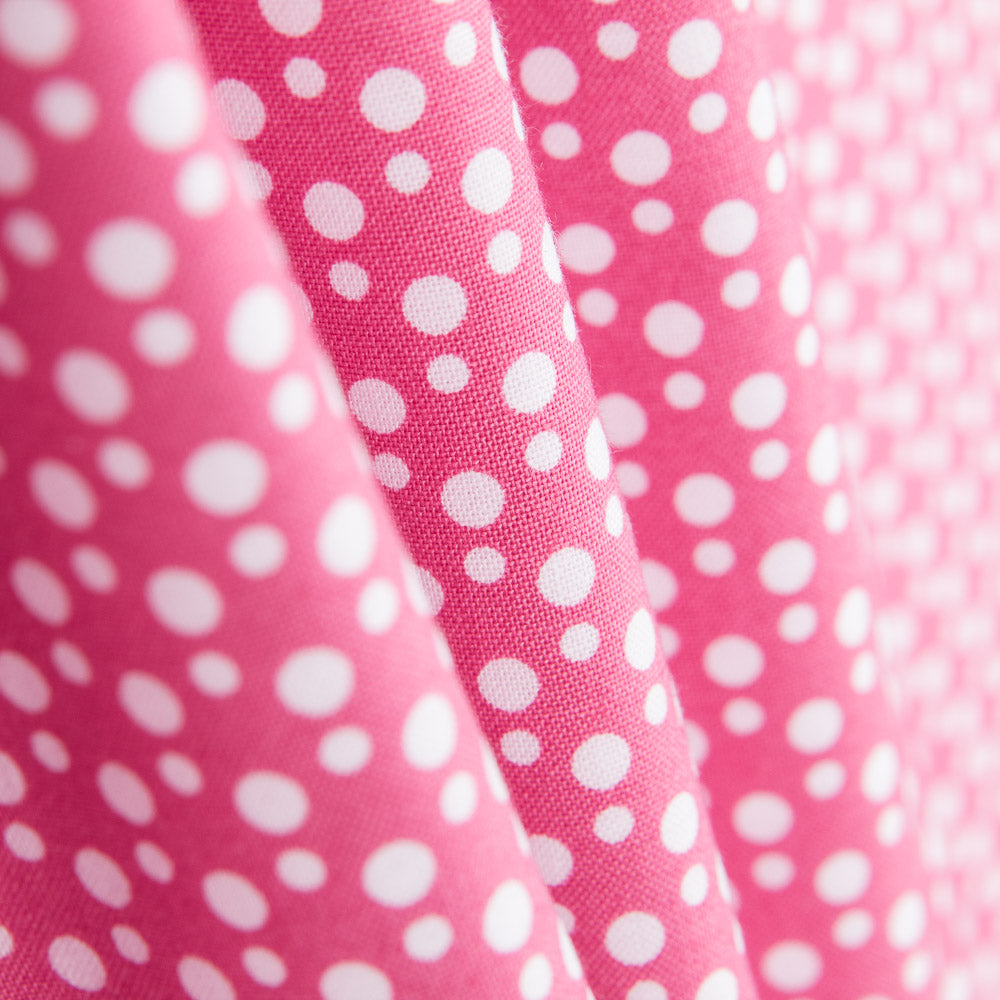 Cotton Fabric Small Polka Dots Raspberry - Ribes y Casals