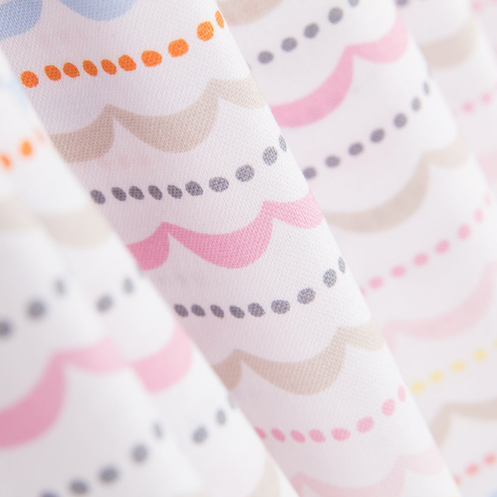 Cotton Fabric Bayadere Pink - Ribes y Casals