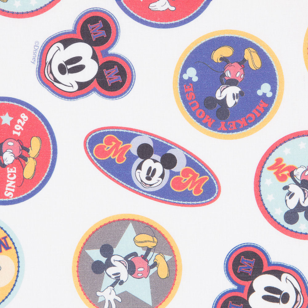 Cotton Fabric Mickey Badges - Ribes y Casals