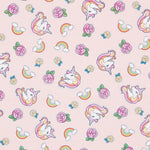Pink Unicorn Cotton Fabric - Ribes y Casals