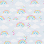 Cotton Fabric Rainbow Gray - Ribes y Casals