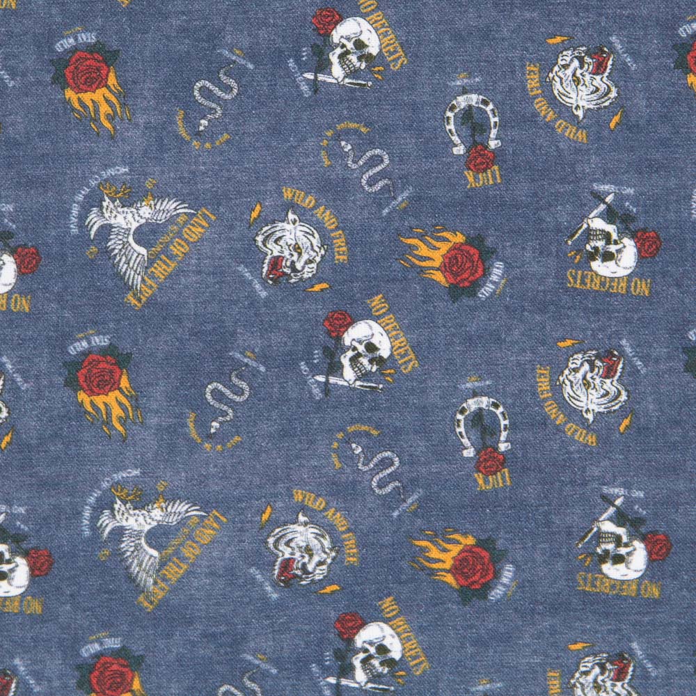 Cotton Rugby Denim Fabric - Ribes y Casals