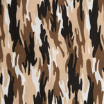 Brown Camouflage Fabric Cotton - Ribes y Casals