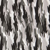 Camouflage Grey Cotton Fabric - Ribes y Casals