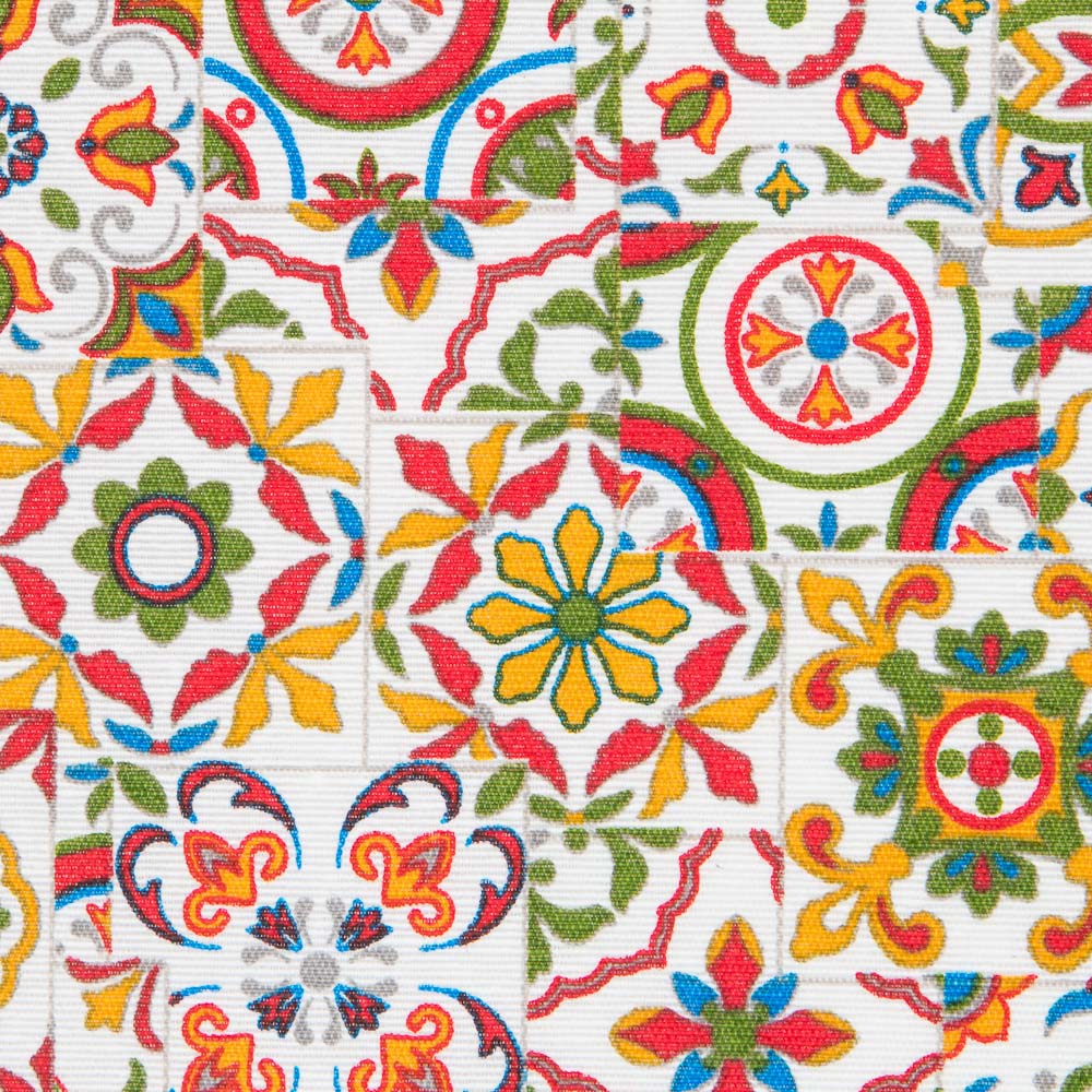 Anti-Stain Tablecloth Ecru Tiles - Ribes y Casals