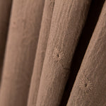 Brown Rustic Embroidery Fabric - Ribes y Casals