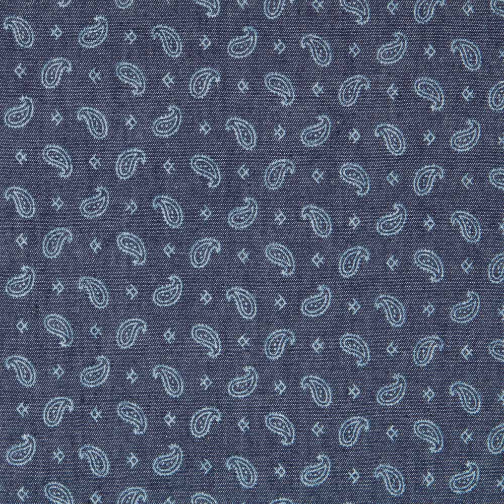 Dark Cotton Paisley tiny Denim - Ribes y Casals