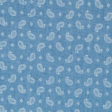 Lightweight Cotton Paisley tiny Denim - Ribes y Casals
