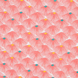 Cotton Fabric Feathers Coral - Ribes y Casals