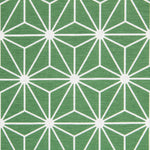 Geometrics Green Upholstery Canvas - Ribes y Casals