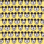 Mickey Face Yellow Cotton - Ribes y Casals