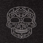 Jacquard Lurex Black Skull Silver - Ribes y Casals