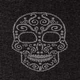 Jacquard Lurex Black Skull Silver - Ribes y Casals