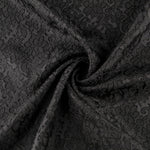 Jacquard Spandex Black Flower - Ribes y Casals