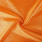 Two-Tone Jacquard Fabric with Orange Diamond Pattern - Ribes y Casals