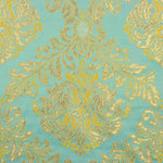Jacquard Brocade Florence Blue and Gold - Ribes y Casals