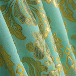 Jacquard Brocade Florence Blue and Gold - Ribes y Casals