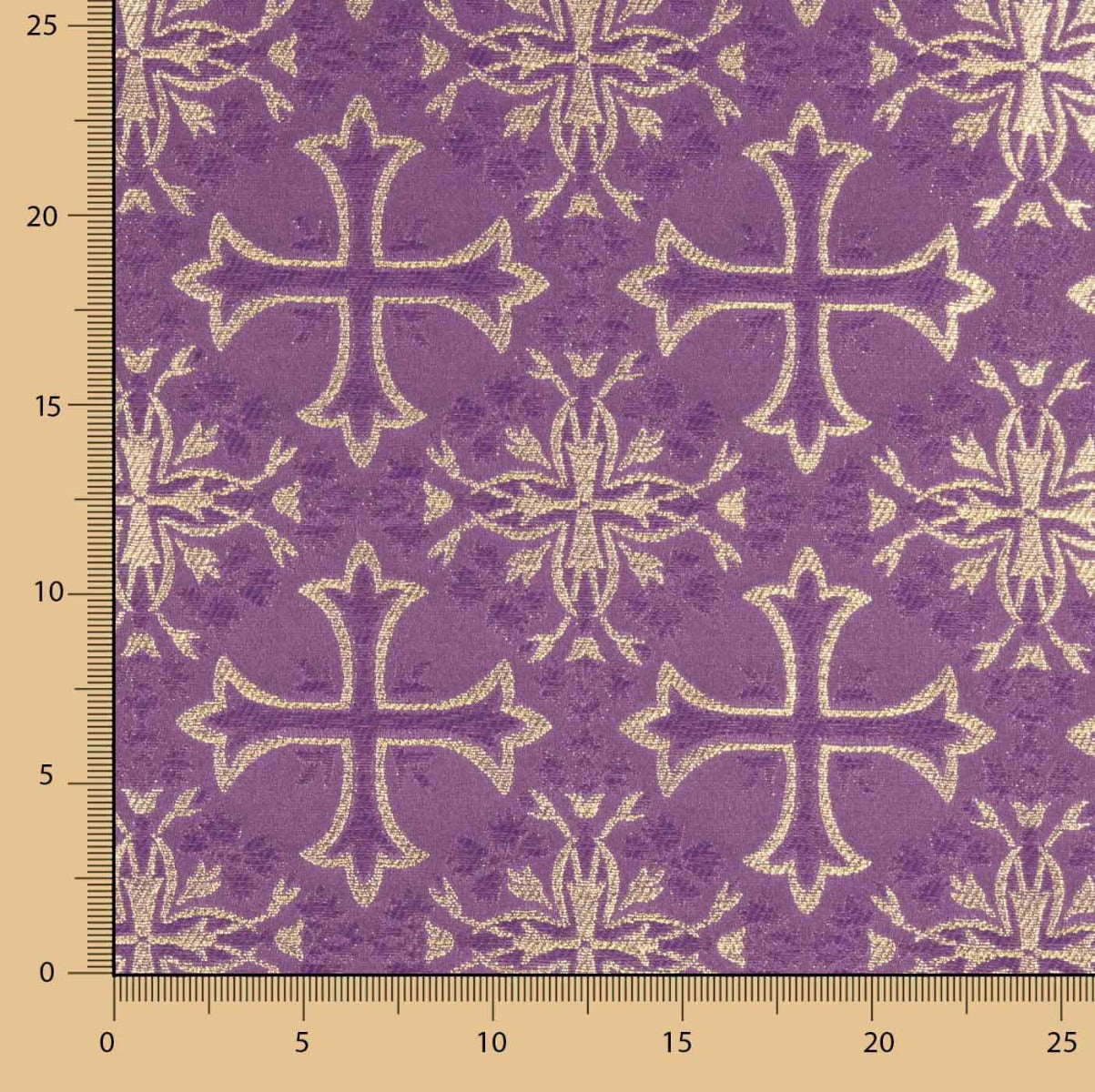 Purple Cross Lurex Brocade - Ribes y Casals