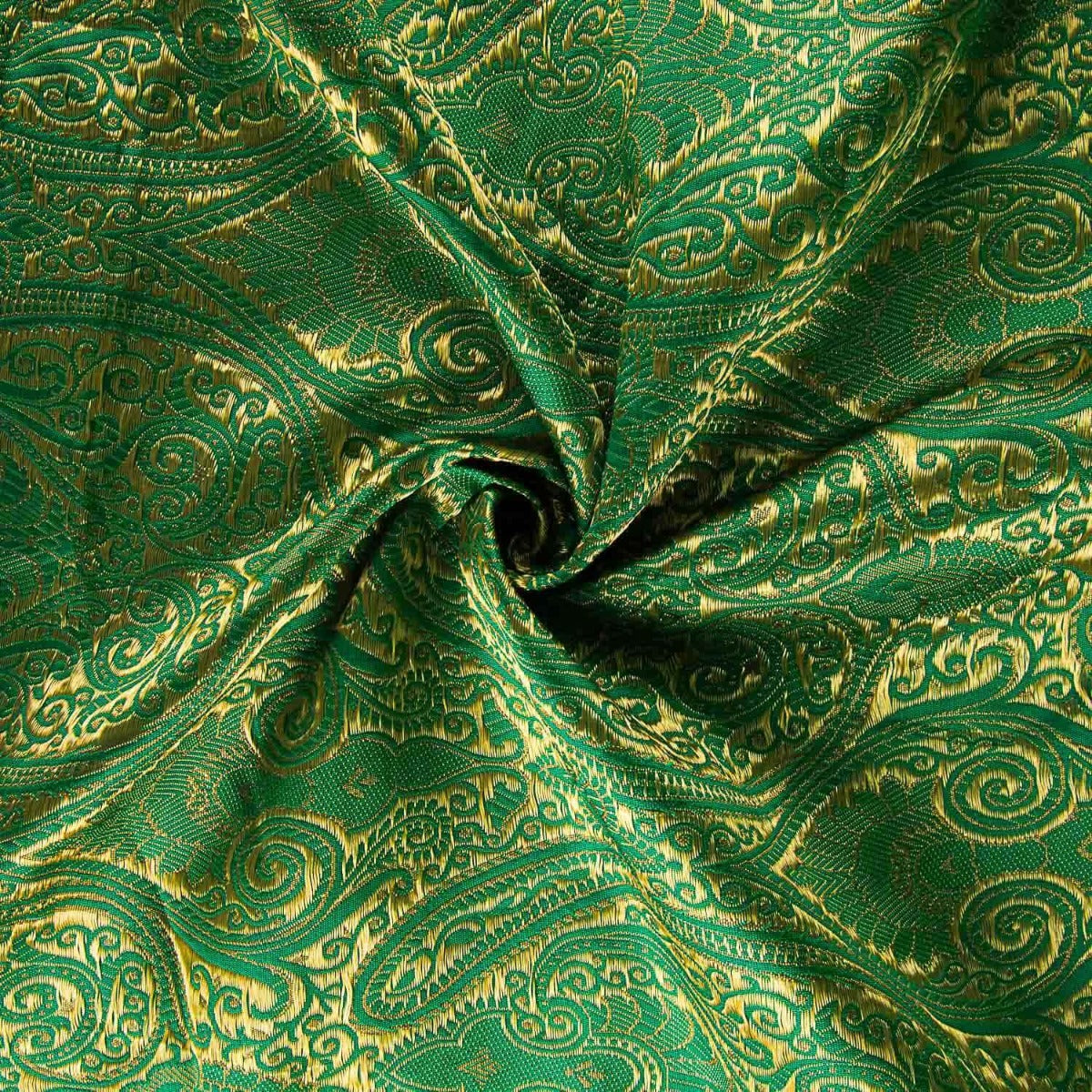 Green Paisley Jacquard Fabric - Ribes y Casals