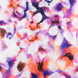Embroidery Jacquard Flowers Purple - Ribes y Casals