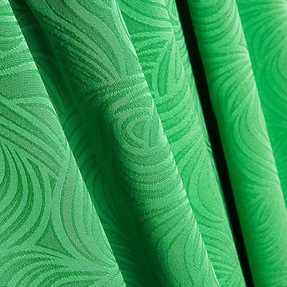 Jacquard Spandex Waves Green - Ribes y Casals