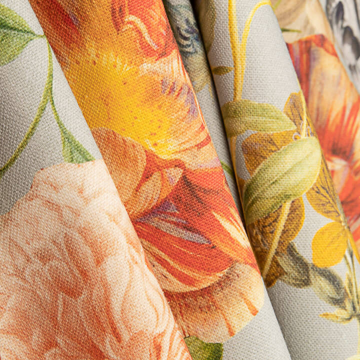 Printed Cotton Canvas: Exotic Garden – Birds and Flowers - Ribes y Casals