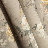 Romantic Garden Beige Printed Cotton Canvas - Ribes y Casals