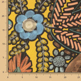 Yellow Bohemian Jungle Printed Cotton Canvas - Ribes y Casals