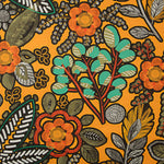 Orange Bohemian Jungle Printed Cotton Canvas - Ribes y Casals