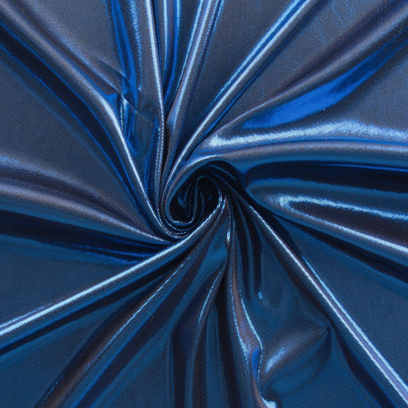 Black Blue Print Foil Fabric - Ribes y Casals