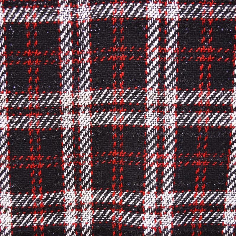 Wool Checks Black Red - Ribes y Casals