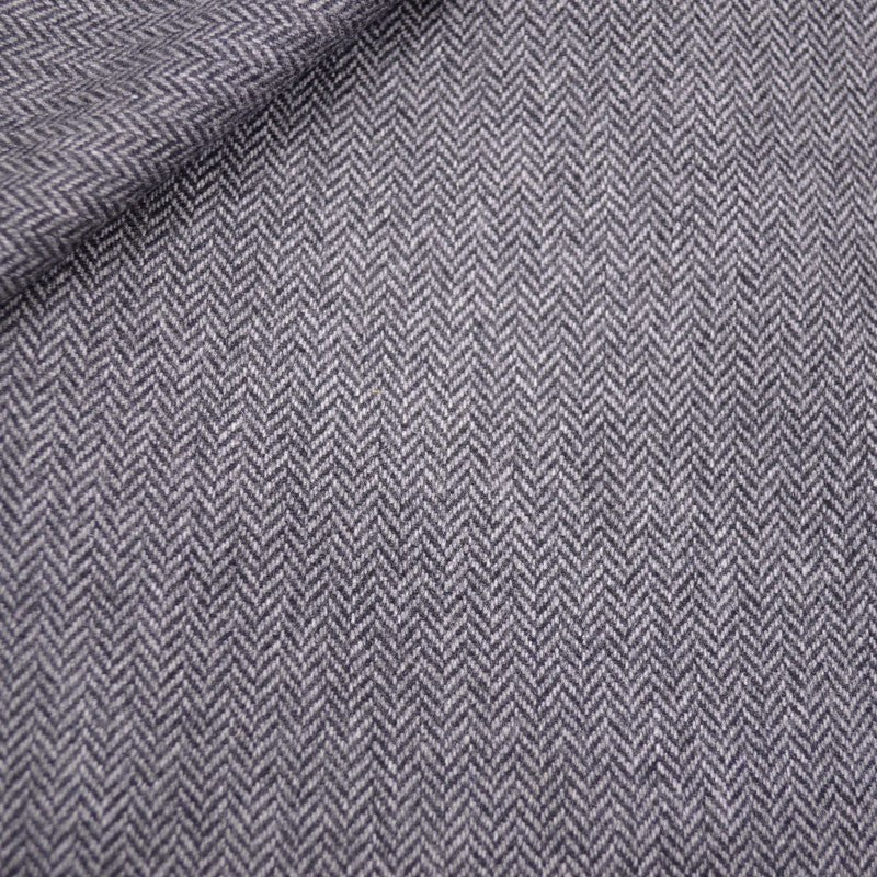 Wool Fishbone White y Black - Ribes y Casals