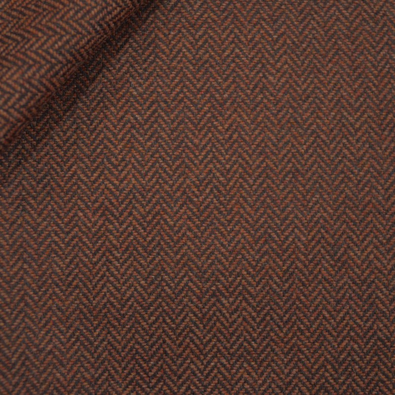 Wool Fishbone Terracotta Dark - Ribes y Casals