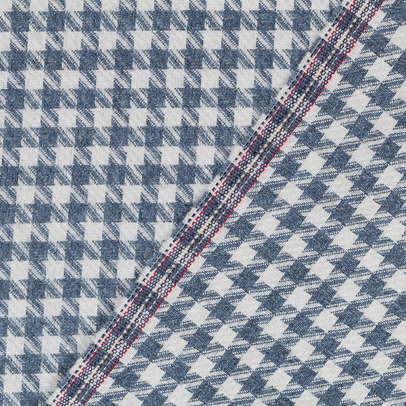 Wool Houndstooth Blue - Ribes y Casals