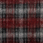 Red and Black Check Wool for Coats - Ribes y Casals