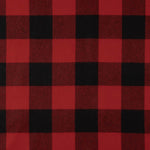 Red and Black Checkered Wool Fabric - Ribes y Casals