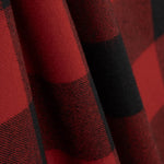 Red and Black Checkered Wool Fabric - Ribes y Casals