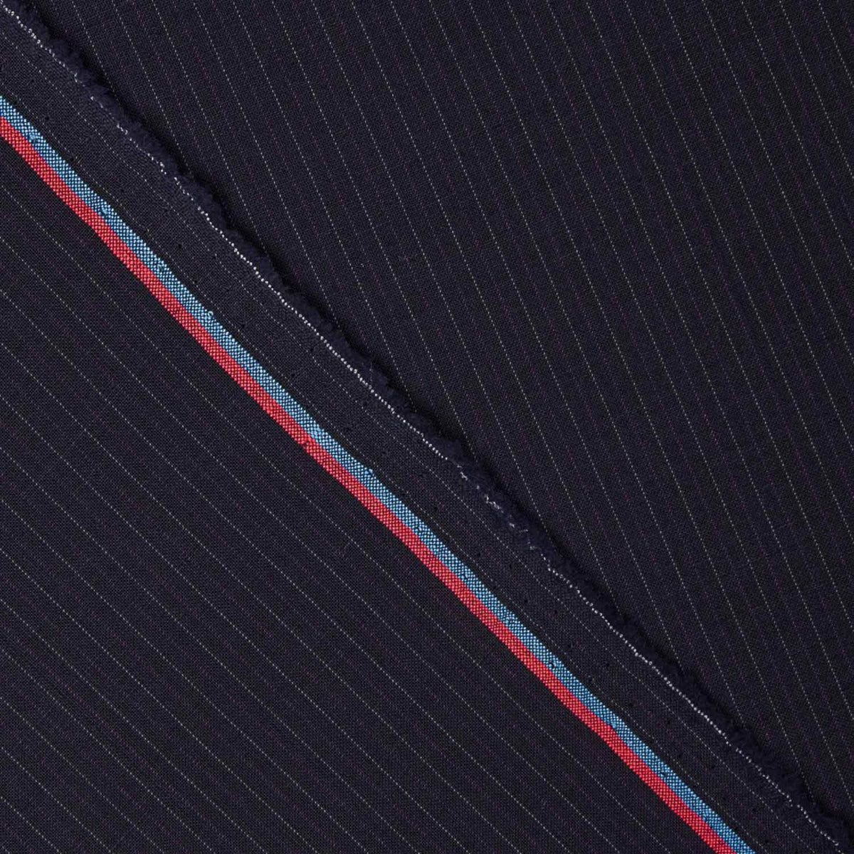 Navy Pinstripe Tropical Wool - Ribes y Casals