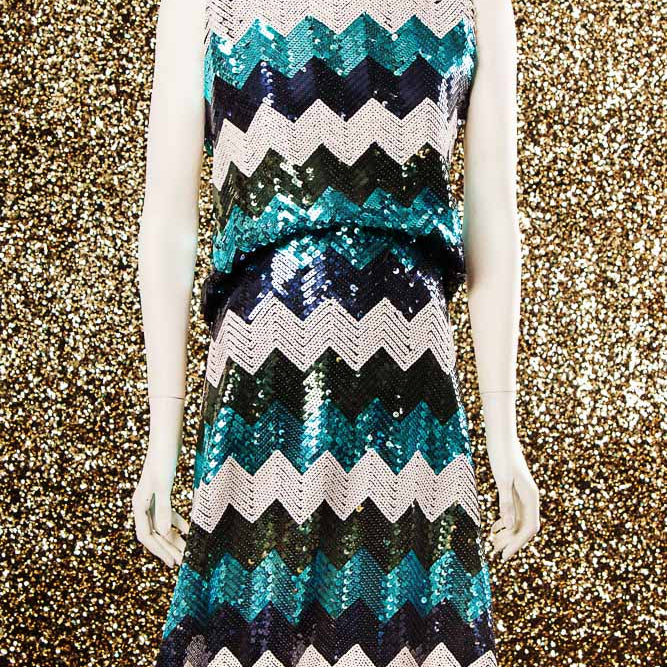 Sequins Missoni Lycra Blue - Ribes y Casals