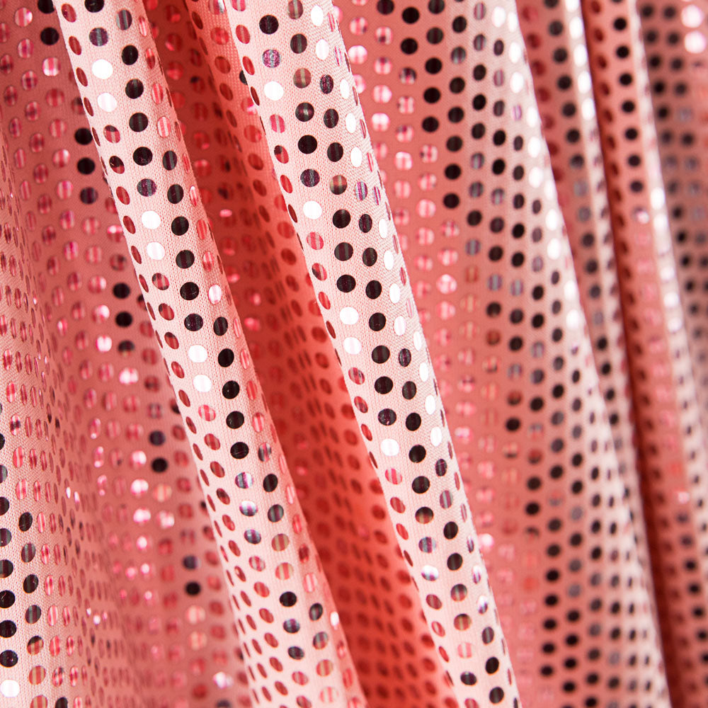 Laminated Sequin Lycra Fabric in Fuchsia - Ribes y Casals