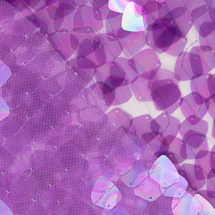 Purple Teardrop Sequin Tulle - Ribes y Casals