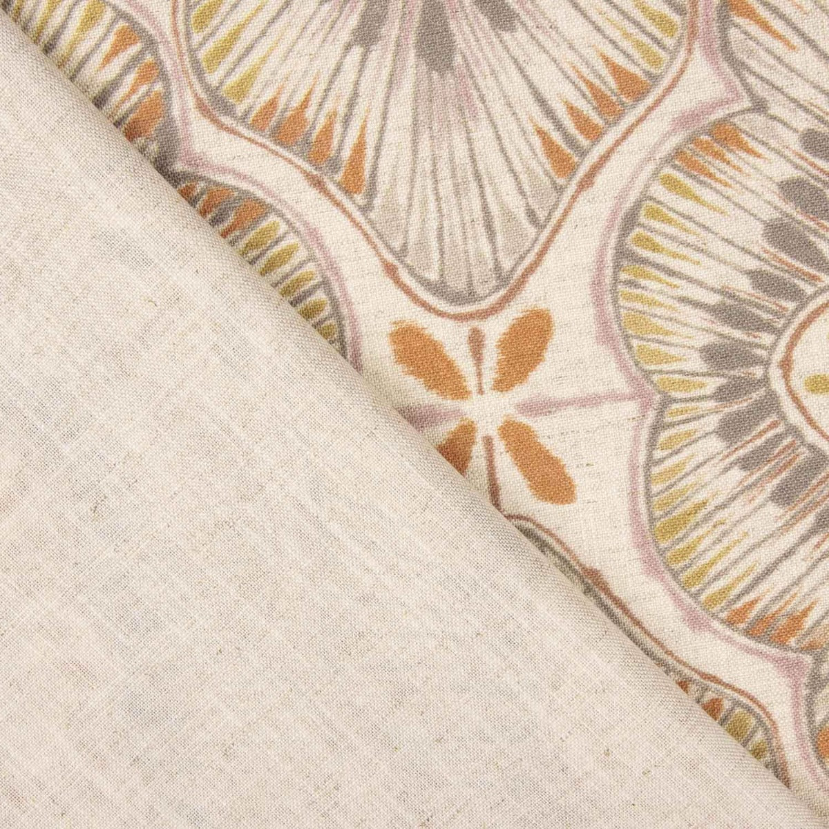 Heavy Linen Printed Floral Tile - Ribes y Casals