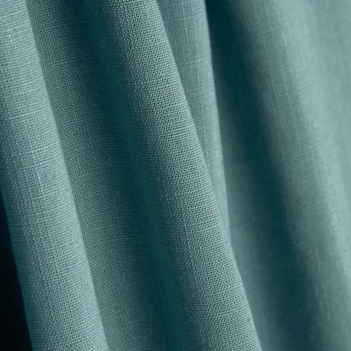 Retal Lino Cotton Lavado Azul Teal 80x140 cm - Ribes y Casals