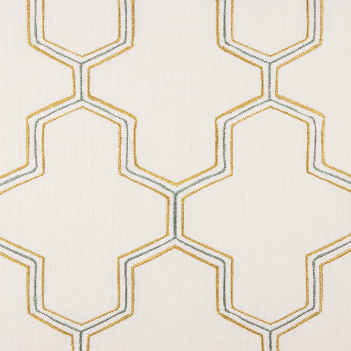 Heavy Rustic Linen Embroidered Hexa - Ribes y Casals