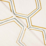 Heavy Rustic Linen Embroidered Hexa - Ribes y Casals