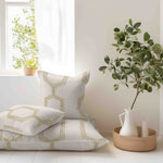 Heavy Rustic Linen Embroidered Hexa - Ribes y Casals